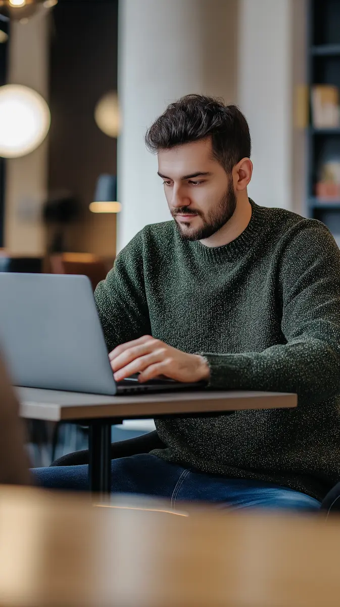 Financial advisor at work